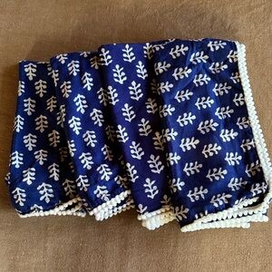 Sur la Table Indigo Block Print Napkins Set of 4